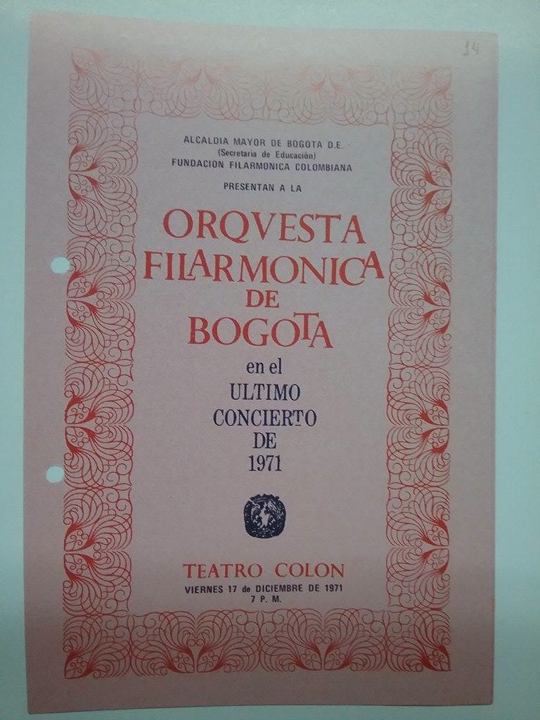 Archivo de Bogotá Orquesta Filarmónica