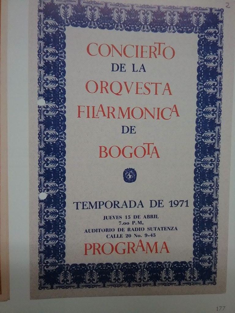 Archivo de Bogotá Orquesta Filarmónica