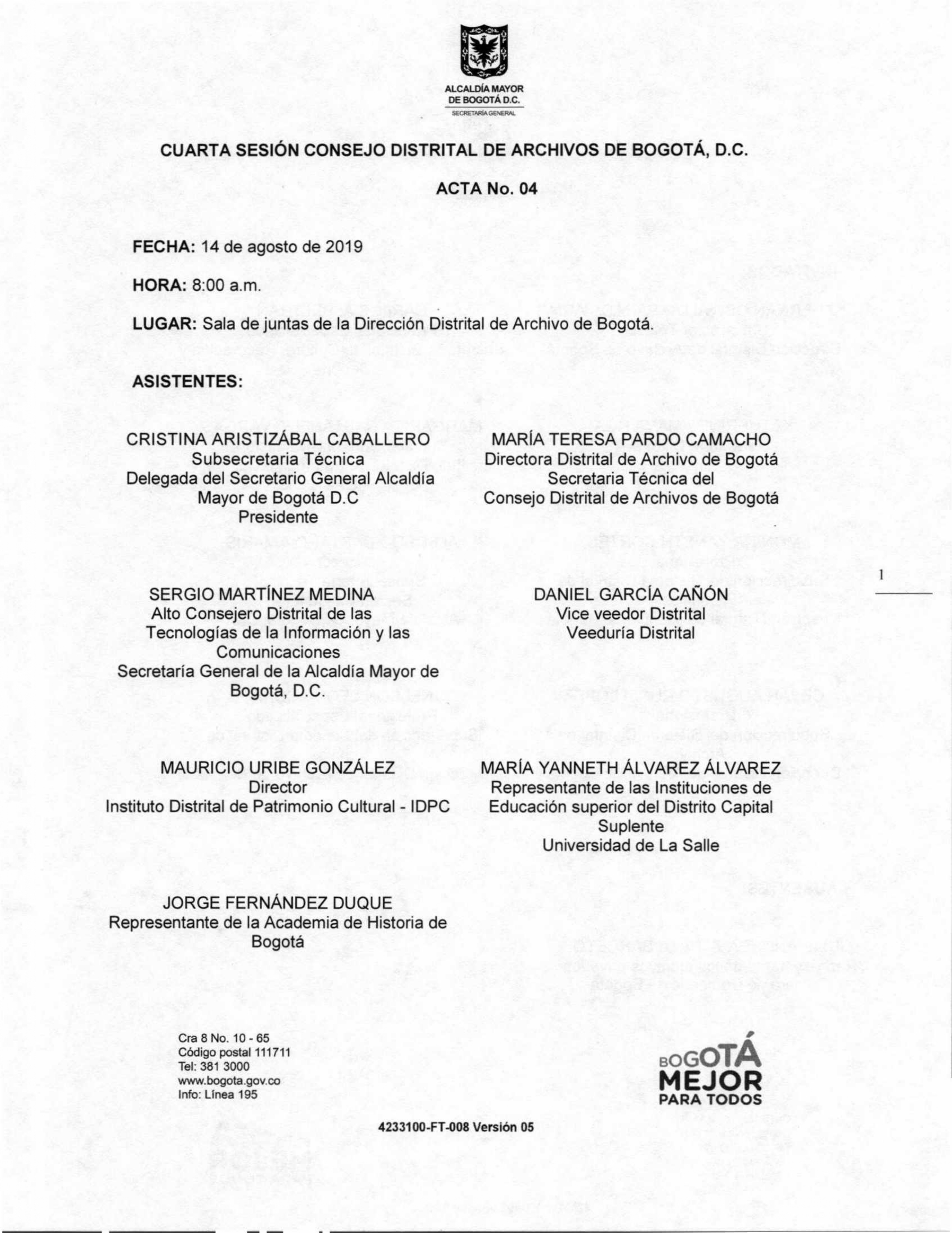 Concejo de Archivo de Bogotá