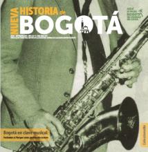 Portada de la Revista Nueva Historia de Bogotá N° 5 con un volante publicitario de Jazz al Parque 2003.