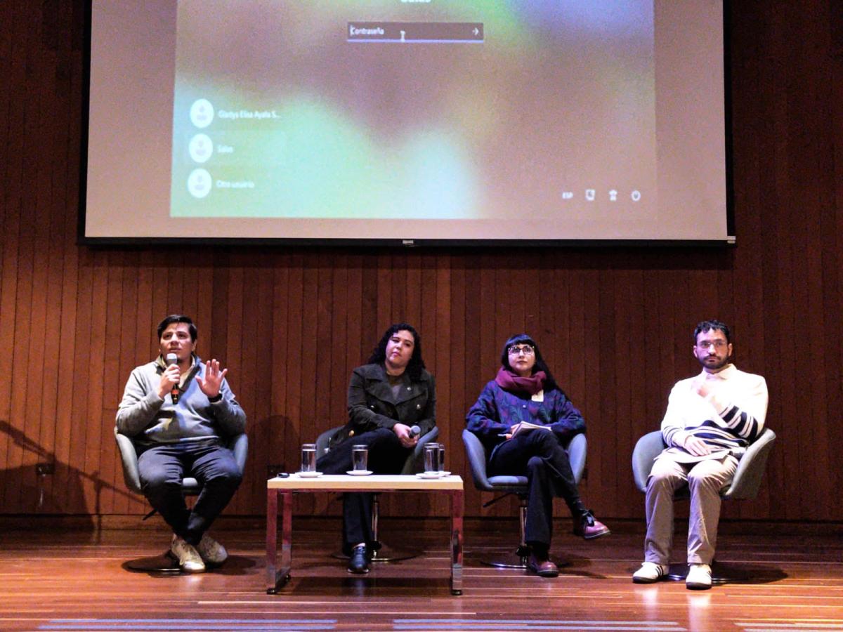 Panel en el auditorio