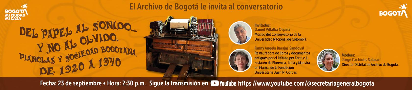 Pieza gráfica de divulgación del conversatorio
