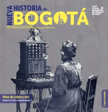 Portada de la Revista Nueva Historia de Bogotá N° 6 con la imagen de un directorio telefónico de la ETB.